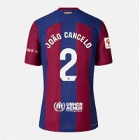 Fotballdrakt Dame Barcelona Joao Cancelo #2 Hjemmedrakt 2023-24 Kortermet